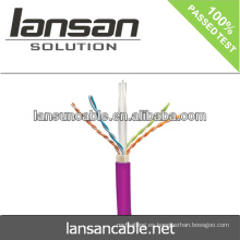 LANSAN 1000ft de alta velocidad impermeable sftp cat6 cable al aire libre 100% Fluke aprobación UL ANATEL aprobación